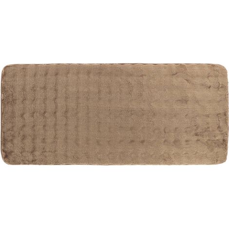 Alfombra con efecto de piel de animal courchevel 50 x 120 cm - gris topo - Tendance (1/3)