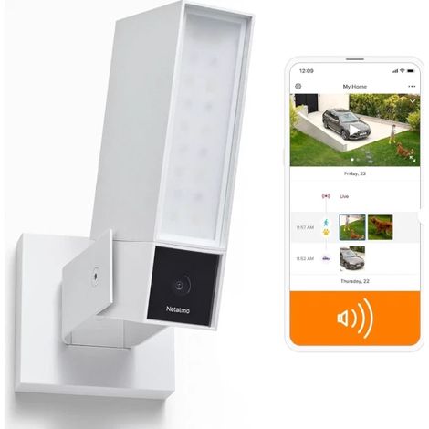 Netatmo Presence PRO videocamera esterna intelligente con sirena Bianca