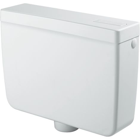 CASSETTA PVC SCARICO WC ESTERNA 1 TASTOSTART/STOP B.CO