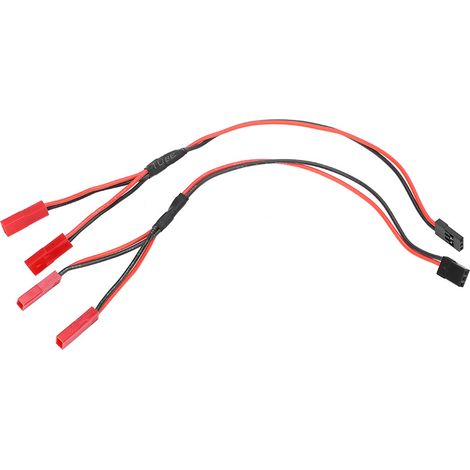 2 connecteurs JST Y femelle-femelle pour câble TRX-4 ESC pièce RC accessoire (1/5)