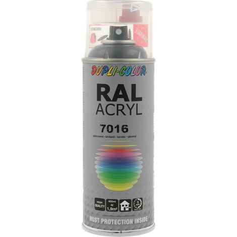 PEINTURE ACRYL RAL7016 BRILLANT 400ML DUPLI COLOR