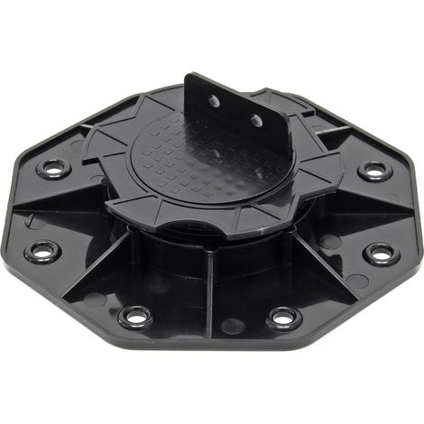 Wiltec Stelzlager für Terrassen, 2700kg, 18-25mm, höhenverstellbarer Stellfuß für Terrassendielen, Platten und Planken
