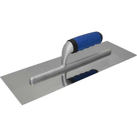 Truelle de Lissage 38 x 13 cm Surface de Base Plate Lisse Lame En Acier Inoxydable pour lissage et finition du ciment, plâtre, cloison sèche, outil des maçons (1/5)