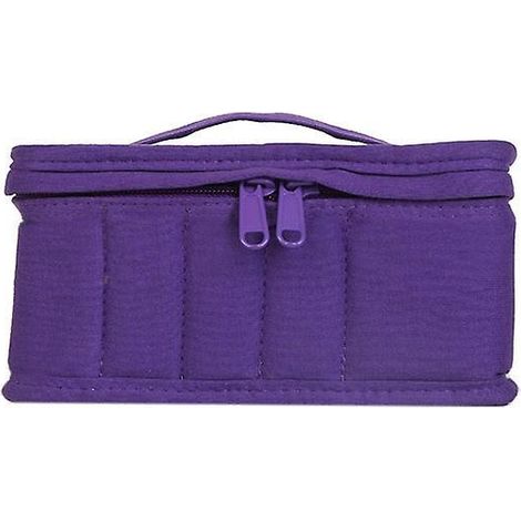 Trousse à huile essentielle doTERRA, 15 lm, trousse à rouge à lèvres en coton tricoté de 10 lm, style ethnique, portable, 17 compartiments