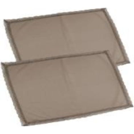 Set 2 tovagliette rettangolari Amelie tortora cm33x45