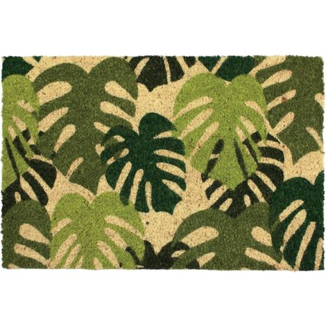 TAPIS COCO FEUILLAGE 40X60 BTB TAPIS BENOIT 102531