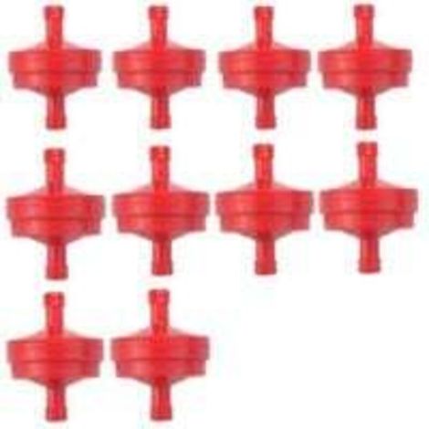 10er-Packung Rasenmäher-Kraftstofffilter, geeignet für Rasenmäher, Kraftstofffilter für Briggs & Stratton 298090 298090S 1/4 Zoll Kraftstoffleitungen.