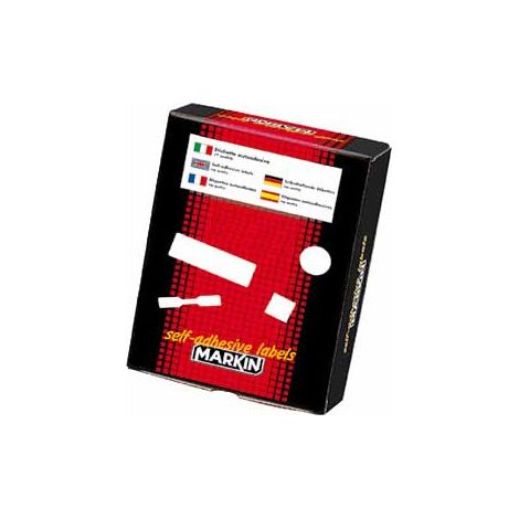 Markin X11051 etichetta autoadesiva Rettangolo con angoli arrotondati Permanente Bianco 30 pz
