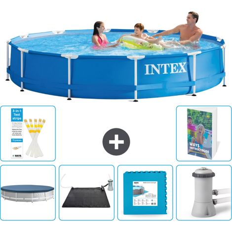 Frame Pool Rund - 366x76 cm - 7-teilig S99