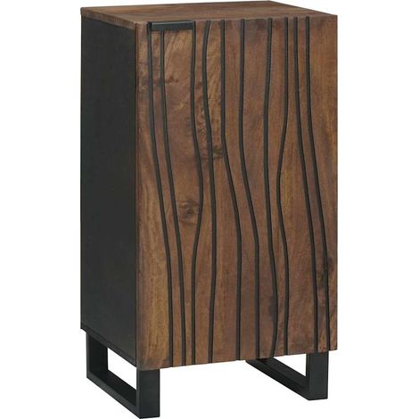 Sideboard Braun 40 x 33 x 75 cm massives Mangoholz
