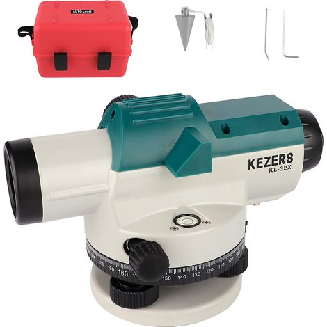 Kit de niveau optique automatique avec compensateur magnétique amorti, auto-nivelant et verrou de transport, mesure haute précision