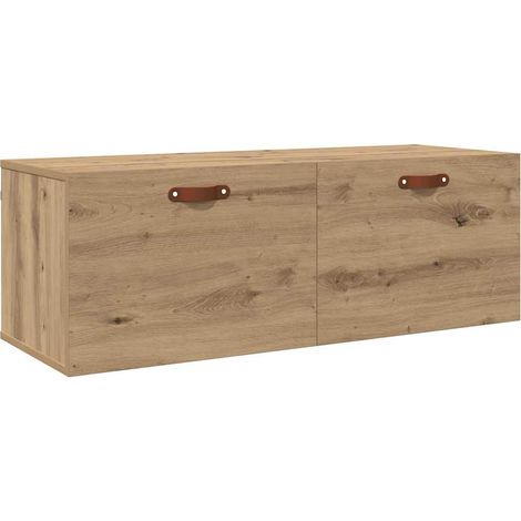 Maison Exclusive - Mobiletto a muro Rovere artigianale 100 x 36,5 x 35 cm
