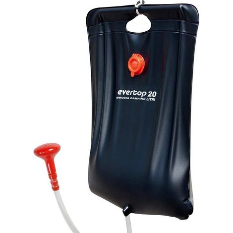 Doccia da Campeggio 20 Litri Acqua Calda Doccia Solare Portatile PVC con Doccetta Gancio Barca (1/5)