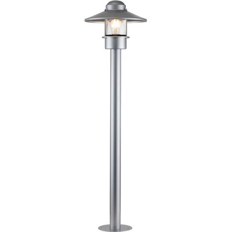 WEGENLOCKTE KLAMPENBORG E27 40W IP44 Acciaio inossidabile, vetro trasparente Silver B: 27,5 cm Ø27,5 cm Dimmabile (1/2)