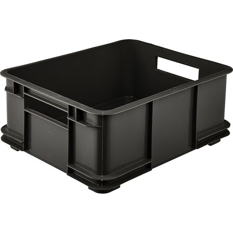 Caisse de Rangement avec Poignées, Boîte Euro L, 20,5 L, Eco Line, Eco Gris graphite (1/5)