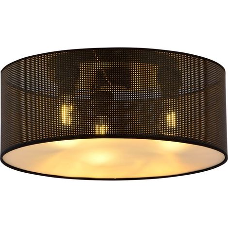 Plafoniera Emibig Aston metallo 3xE27 nero/oro 50 cm (1/5)