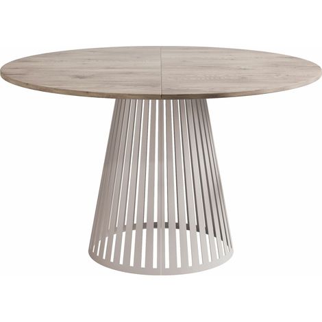 Mesa Prudentia, Claro Madera + Cachemira, 76x0x0cm, Alargamiento, Aglomerado laminado, Metal (1/4)