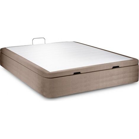 Sommier avec rangement pliable Milano Taupe  190x200