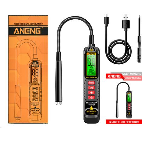 Analizador de líquido de frenos BF02 para análisis de humedad, DOT3/4/5.1 (color no especificado). (1/5)