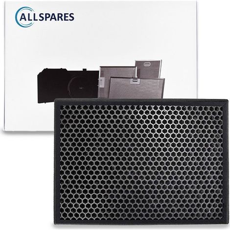Filtro a carbone attivo HEPA NanoProtect AllSpares per purificatori d'aria, compatibile con Philips FY1413/30 (362x276x10mm)