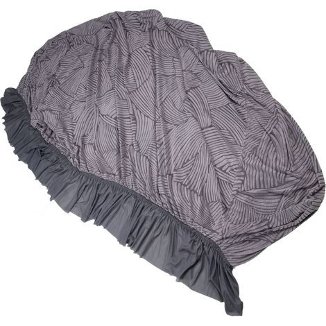 Sofabezug, vollständig kationisch verdickt, 190–230 cm, mit Antirutschstreifen, für 3-Sitzer-Sofa, schwarz (1/5)