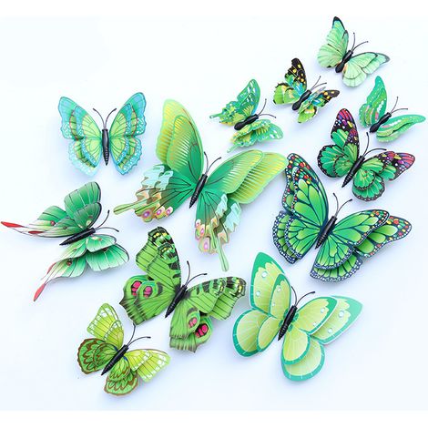 Künstlicher 3D-Doppelflügel-Schmetterling, Hochzeits-/Partydekoration