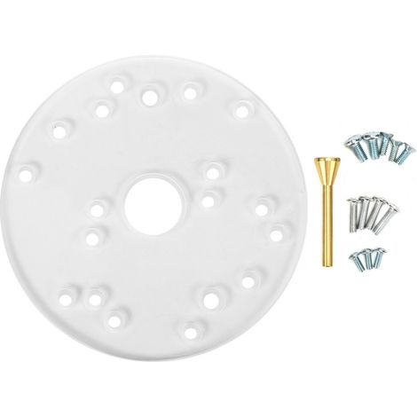 Plaque de Base universelle de routeur en acrylique avec vis à goupille de centrage pour les routeurs de garniture, outil auxiliaire pour le travail du bois