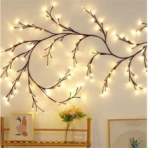 Guirnalda de luces Willow Wough, 1,8 metros, Guirnalda decorativa, Ramas artificiales, Contiene 96 LED, Iluminación ambiental, Enchufe, 1 unidad (1/5)