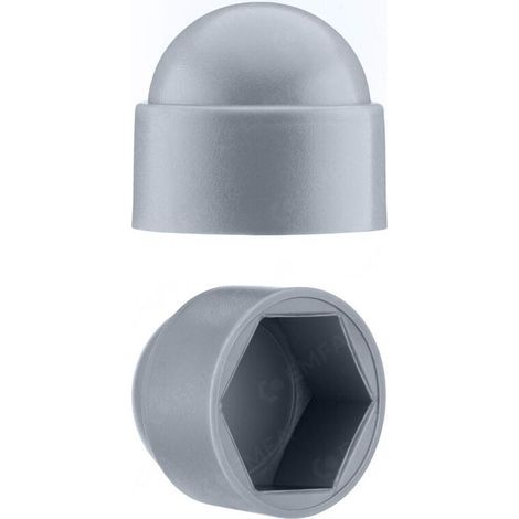 Cache-écrous M10 pour clé de 17 Gris 50 pcs. (1/4)