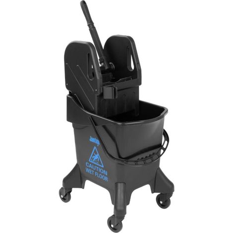 Seau essoreur haut 20 litres marquage bleu - 370 x 550 x 930 mm - JANTEX (1/5)