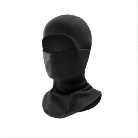 Noire Cagoule pour Le Visage, adaptée à l'hiver, pour vélo, Moto, Ski, Foulard Tubulaire, pour Homme et Femme (1/4)