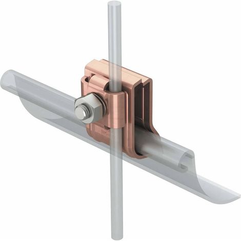 OBO Bettermann Bride de chemin de câbles avec ressort 2x8 / 2x6mm acier inoxydable, inoxydable A2 1.4301 cuivré, 5316468 (1/2)