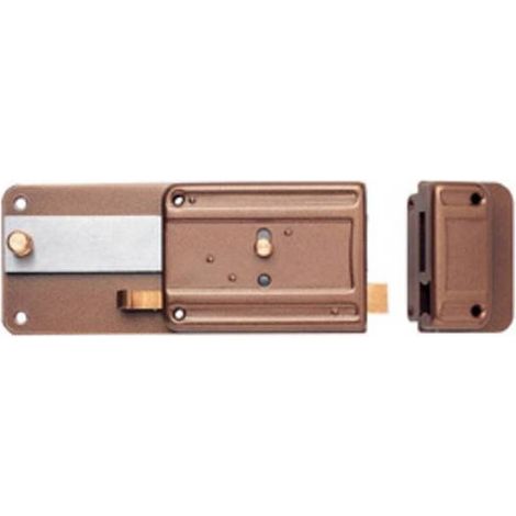 2 x ISEO 340 SERRATURA FERROGLIETTO P/LEGNO C/SCR E70