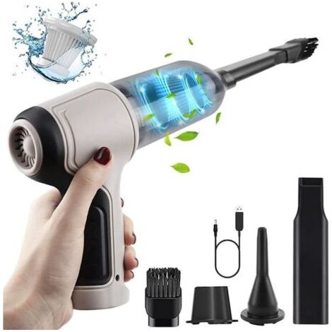 Mini aspirateur portable sans fil 120 W [avec 3 filtres] (1/4)