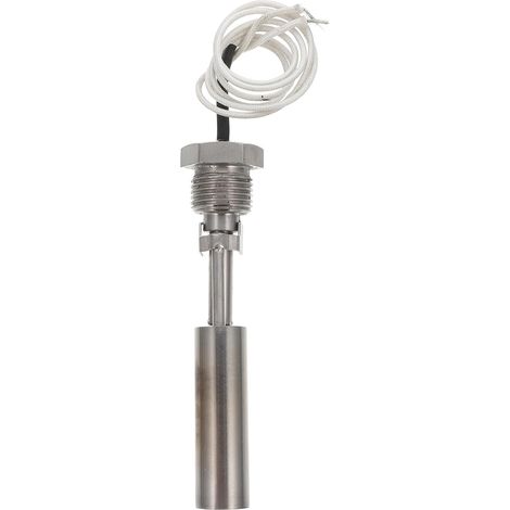 Interrupteur Flotteur en Acier Inoxydable Résistant Alcalin pour Réservoir D'eau Salée Boules Flottantes Argentées, Capteur de Niveau Liquide pour Système D'alarme Électrique (1/5)