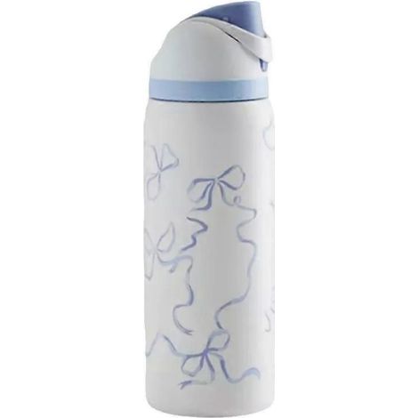 Bouteille Owala 32 oz exclusive Urban Outfitters Tied and Ture FreeSip à nœud bleu : (1/4)
