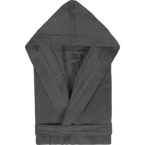 Peignoir adulte à capuche COOL en velours XL