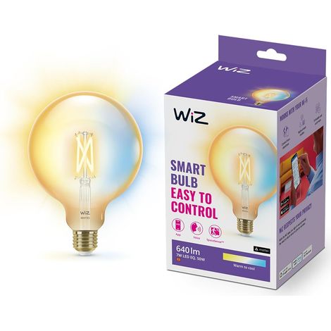 Wiz Lampadina Smart Wi-Fi, Luce Bianca Dimmerabile, Filament ambrata, E27, 6.7W, Tecnologia SpaceSense, Controllo Vocale (Alexa, Apple HomeKit, Google Home) (1/5)
