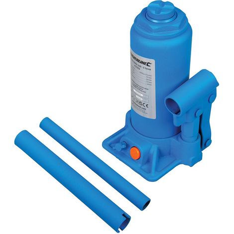 Cric idraulico con regolazione officina a bottiglia varie tonnellate Silverline-6 tonnellate