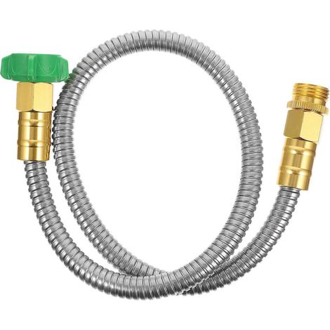 Raccord de tuyau flexible en acier inoxydable pour raccordement de tuyau (lot de 4) (1/5)