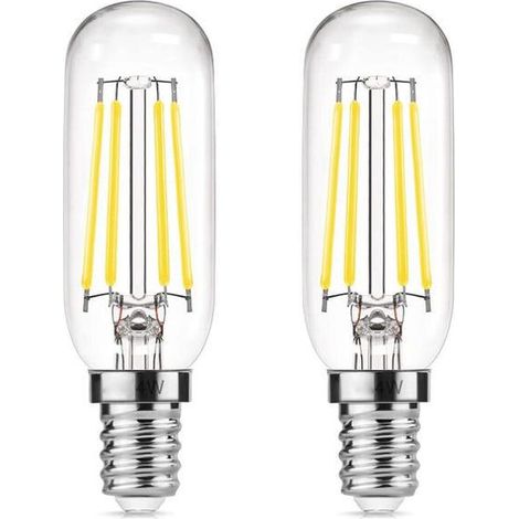 Ampoule de rechange à incandescence pour hotte de cuisinière, E14 T25 LED 4 W, filament Edison, blanc, 6 000 K, lot de 2 (1/3)