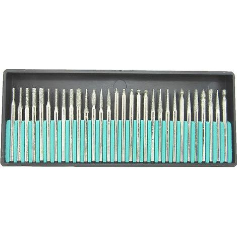 outil Rotatif Avec Queue De 3 Mm Set De Fraises Diamantes Set De Fraises Diamantes Dremel, Proxxon Set De Broches De Perage Pour Outils Multiples (1/3)