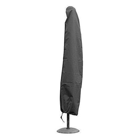 Housse parasol droit H 185 cm x ⌀haut 25 cm x ⌀bas 40 cm Anthracite (1/3)