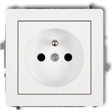 Enchufe individual DECO con/sin 2P+Z blanco DGP-1zp (1/3)