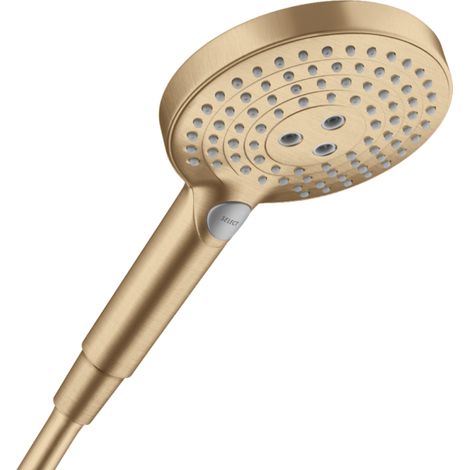 Hansgrohe Raindance Select S - Alcachofa de ducha 120, 3 chorros, bronce cepillado 26530140 (1/5)