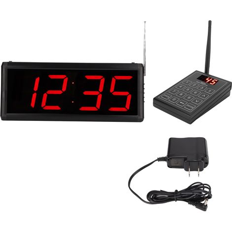 Système de sonnerie sans fil 5 modes, diffusion haute définition en anglais, système d'appel pour restaurant 100-240V prise US (1/5)