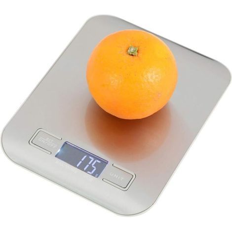 Digital Kitchen Scale 10kg 22lbs, Premium Stainless Steel Electronic Kitchen Scale with LCD Display for Home Cooking (1/5)