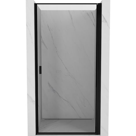 Mexen Mist-B porta doccia battente destra 100 cm, cornice nera, nero - 8A2-100-000-70-70-P (1/4)