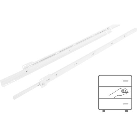 Guide à rouleaux 600 mm blanc 20 kg Riex NR09 (1/5)