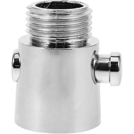 Robinet d'arrêt de douche, vanne de régulation du débit d'eau, robinet d'arrêt de salle de bain de camping-car-3.50X2.60X2.60CM-Silver (1/4)